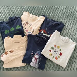 Life Is Good Women’s Long Sleeve Tees - Navy, Cream, and White